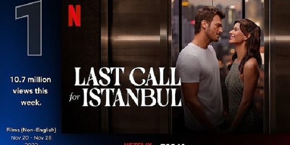 Kıvanç Tatlıtuğ ve Beren Saat'i yıllar sonra Netflix'te buluşturan İstanbul İçin Son Çağrı, 76 ülkenin TOP 10 listesinde, 13 ülkede ise zirvede!