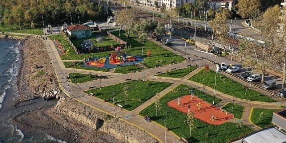 Kocaeli Büyükşehir'in Yarımca sahil parkı çok güzel oldu