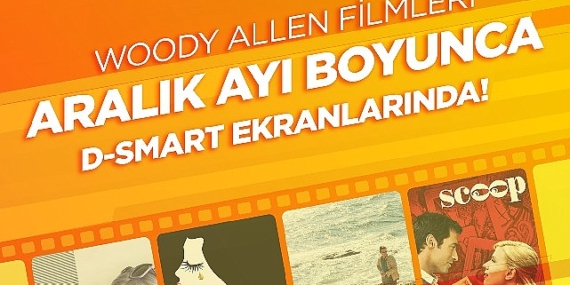 Woody Allen filmleri Aralık ayı boyunca D-Smart ekranlarında!