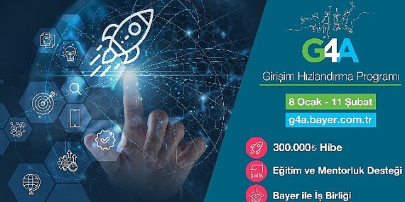 Bayer'in G4A Girişim Hızlandırma Programı'na   Başvurular 8 Ocak'ta Başlıyor!