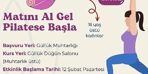 Güllük'te ücretsiz pilates kursu başlıyor