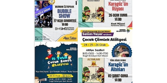 İnegöl'de Yarıyıl Tatili Dolu Dolu Geçecek