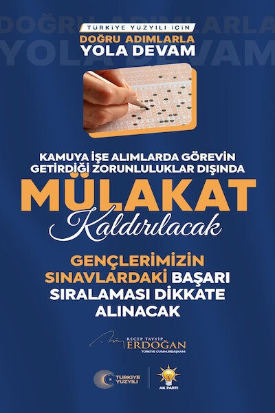 Mülakatsız Atama Sözü Tutulmalı