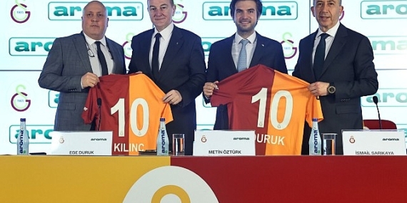 Aroma, Galatasaray ile resmi su sponsorluğu anlaşmasını yeniledi