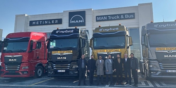 Aybek Uluslararası Nakliyat Avrupa ve Asya'daki nakliye ağını yeni MAN çekicilerle güçlendirdi