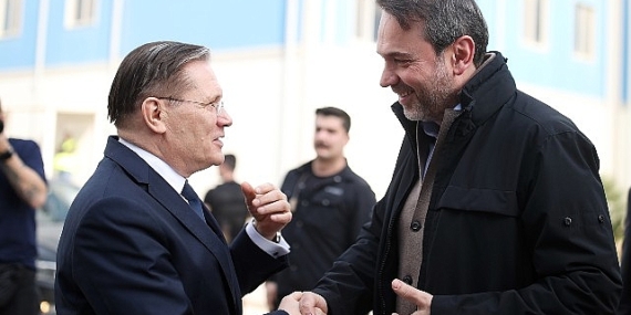 Rosatom Genel Müdürü Aleksey Likhachev İle Enerji ve Tabii Kaynaklar Bakanı Alparslan Bayraktar, Akkuyu NGS Sahasında Bir Araya Geldi