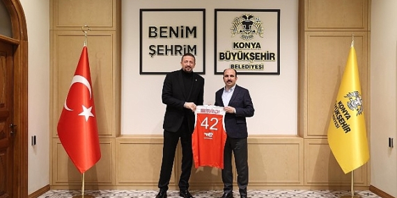 TBF Başkanı Hidayet Türkoğlu Başkan Altay'ı Ziyaret Etti