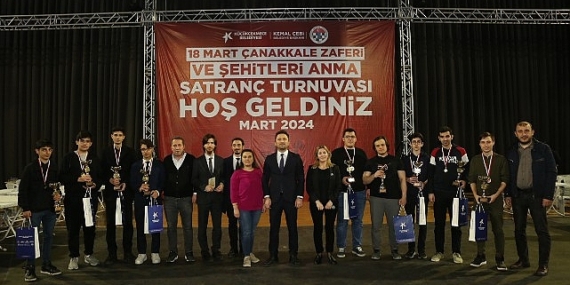 18 Mart Satranç Turnuvasında Ödüller Sahiplerini Buldu