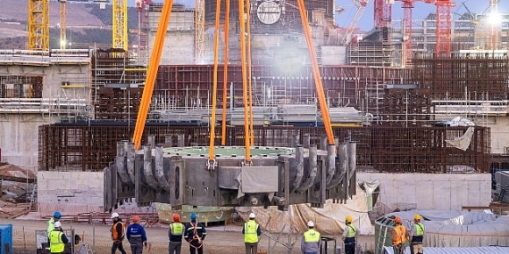 Akkuyu Ngs'nin 4'Üncü Ünitesinde Konsol Kirişi Kuruldu