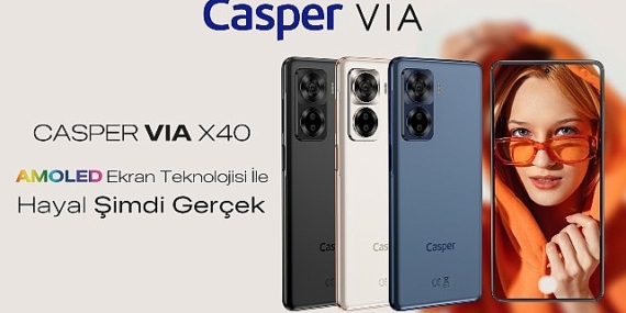 Amoled Ekranı ve Yapay Zeka Destekli Kameraları İle Premium Özelliklere Sahip Casper Via X40 Satışta