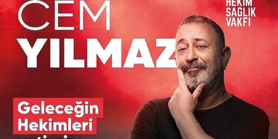 Cem Yılmaz “Geleceğin Hekimleri" yetişsin, “sağlıkta şiddet" bitsin diye sahneye çıkıyor