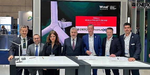 Enerjisa Üretim ve Enercon 1000 MW'lık YEKA – 2 Projesinin 250 MW'lık Muğla Etabı Türbin Anlaşmasını İmzaladı