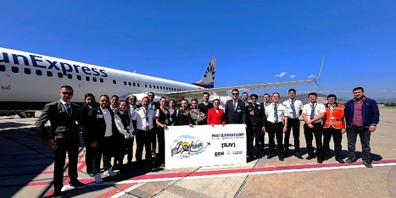 Milas-Bodrum Havalimanı, sezonun ilk dış hat uçuşlarını karşıladı