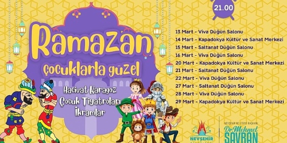 Nevşehir Belediye'nden Çocuklara Ramazan Müjdesi