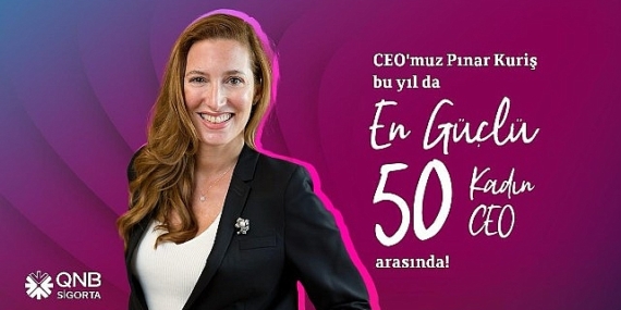QNB Sigorta Genel Müdürü Pınar Kuriş, 6. Kez “En Güçlü 50 Kadın CEO" Listesinde