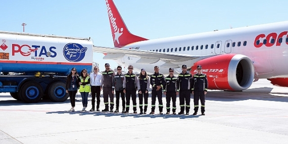 Corendon Airlines, Antalya'da bir ilke imza atarak  Sürdürebilir Havacılık Yakıtı (SAF) yakıt kullanımına başladı