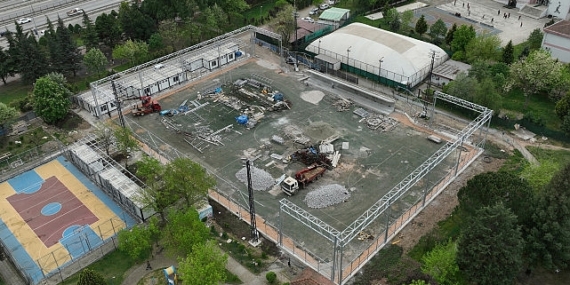 Ferruh Duygu Spor Sahasında hummalı çalışma