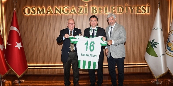 Bursaspor yönetiminden Başkan Aydın’a ziyaret