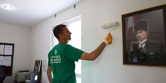 Çankaya Belediyesi, ilçede bulunan muhtarlık binalarının bakım, onarım ve yenileme çalışmalarına hız kesmeden devam ediyorr