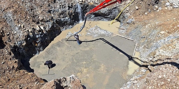 Duraklı-Alihocalar Köprüsünün orta ayağına başlandı