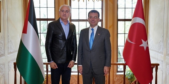 Ekrem İmamoğlu, Ramallah Belediye Başkanı Issa Raja Kassis’i misafir etti