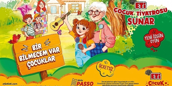 ETi Çocuk Tiyatrosu, yeni özgün oyunu “Bir Bilmecem Var Çocuklar” ile perdelerini açıyor