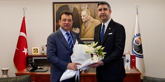 İBB Başkanı Ekrem İmamoğlu, Kartal Belediye Başkanı Gökhan Yüksel’e tebrik ziyaretinde bulundu