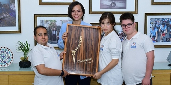 “Özel” çocuklardan Başkan Kınay’a ziyaret