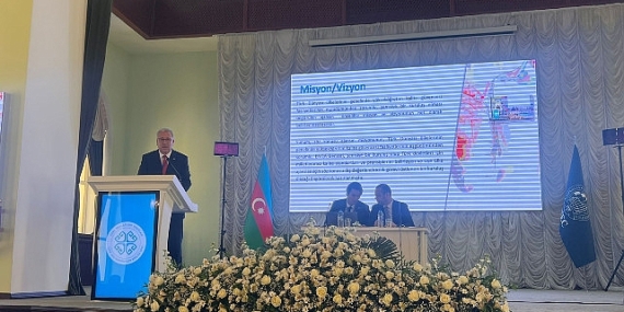 Rektör Prof. Dr. Budak, Bakü’de TÜRKÜNİB Genel Kurulu’na hitap etti