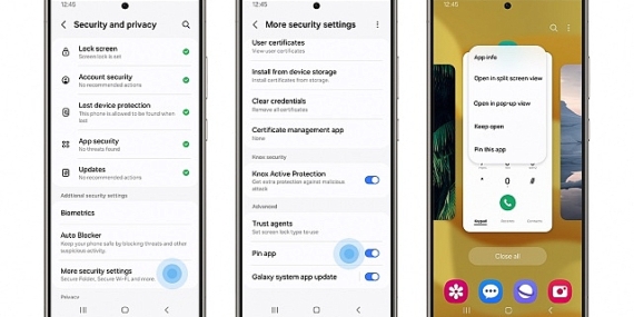 Samsung Galaxy'nin güvenlik ve gizlilik özellikleriyle kişisel bilgiler güvende