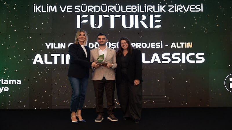 Altınyıldız Classics, İklim ve Sürdürülebilirlik Ödülleri’nde “Yılın Geri Dönüşüm Projesi” Kategorisinde Altın Ödül Kazandı
